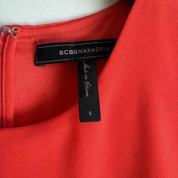 BCBG Mini Coral Red Dress - Size S - Picture 7 of 7